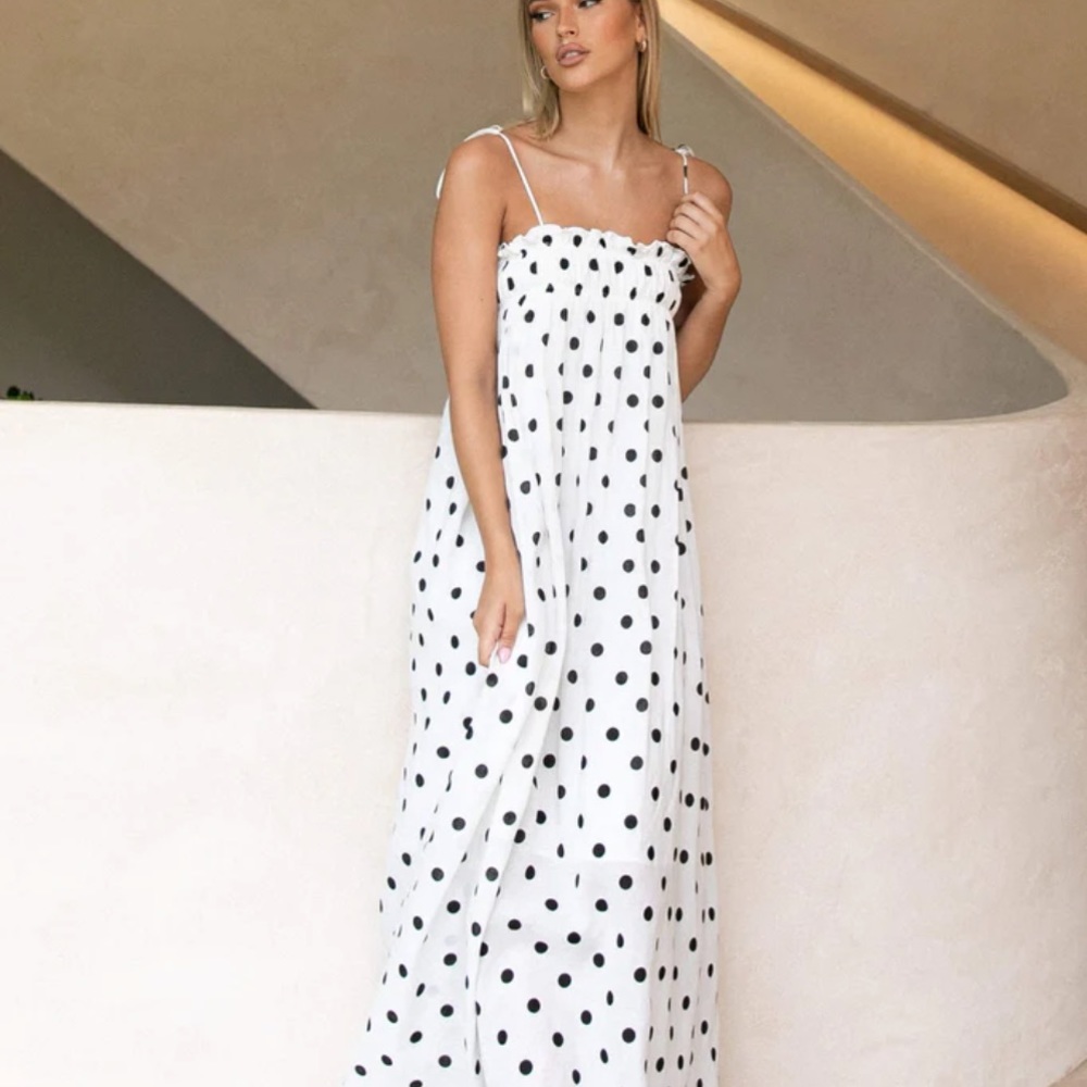 Petal & pup US size 8 (L) Urbana polka dot maxi dress